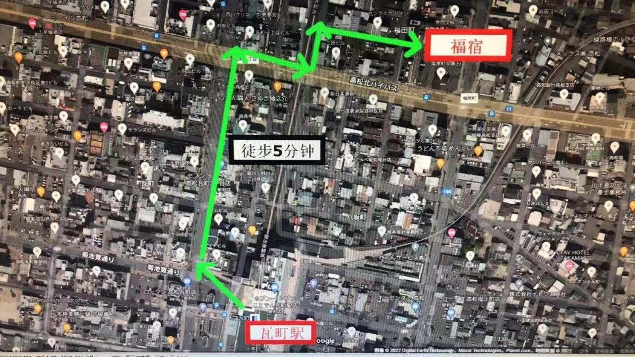 福宿 Fukuinn 302号室 Takamatsu Eksteriør bilde